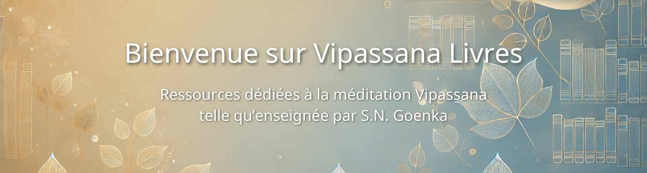 Vipassana Livres